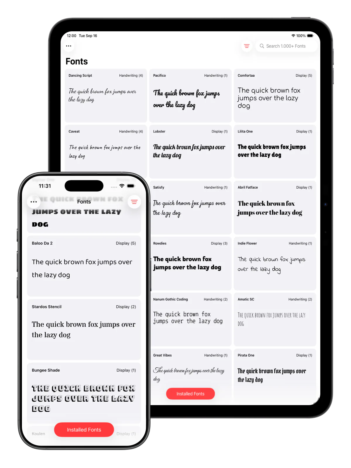 1000+ Fonts, Zero Hassle