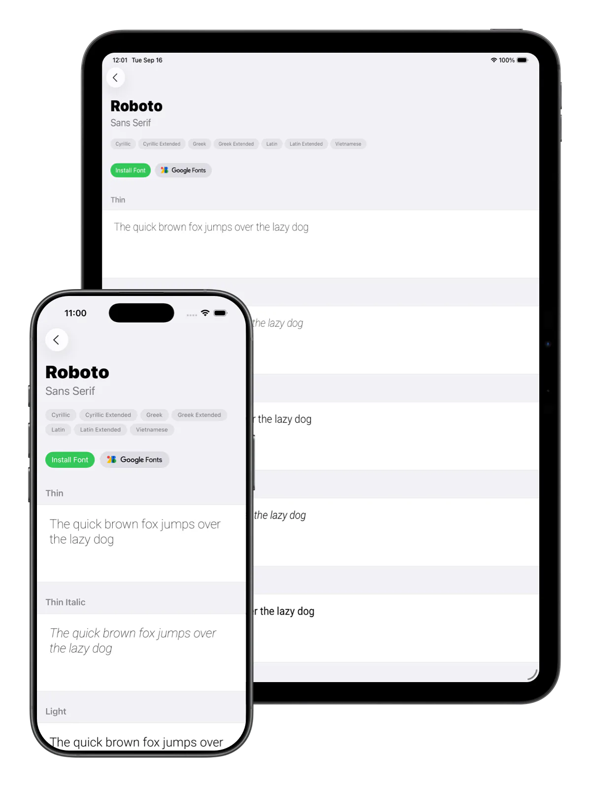 Preview with Your Own Text