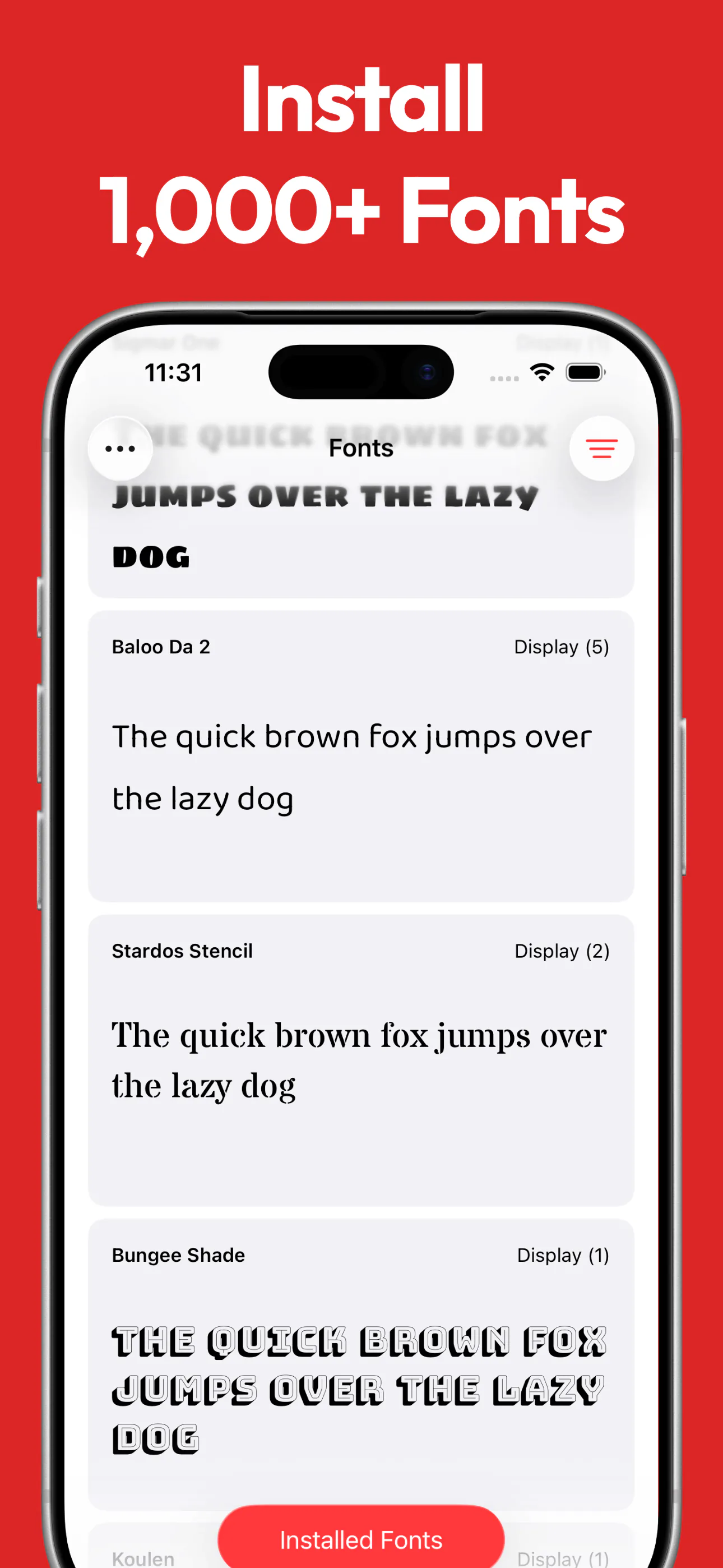 Fontastic screenshot 1
